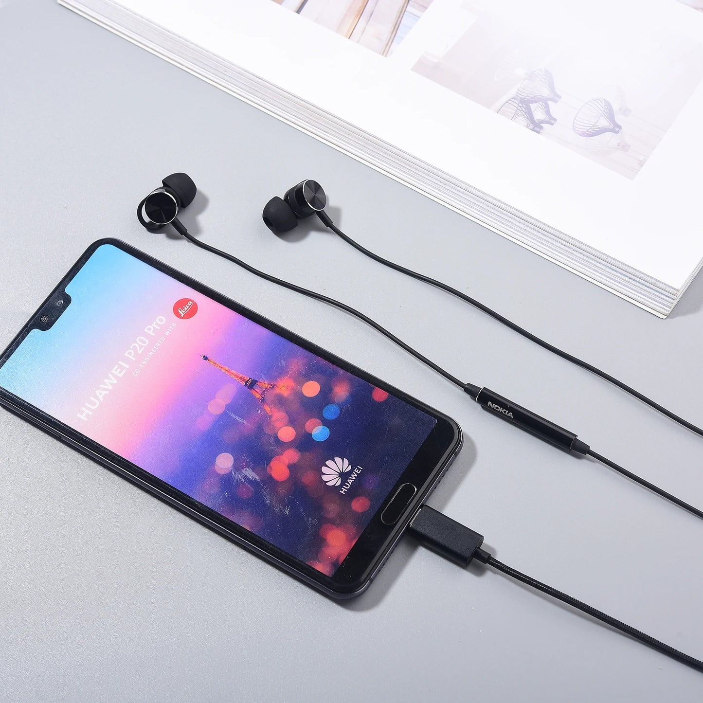 Original Nokia USB Type C Earphone In-ear With Microphone for iPhone 15 Samsung OnePlus Vivo Oppo